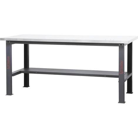 Beta C58BC-X2,1 Banco da lavoro con piano MDF rivestito Inox 2,1 m (1/4)