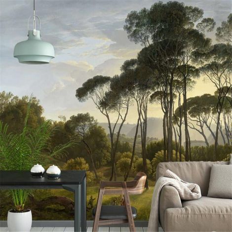Papier Peint Paysage - Peinture Romantique - 150 x 250 cm (1/2)