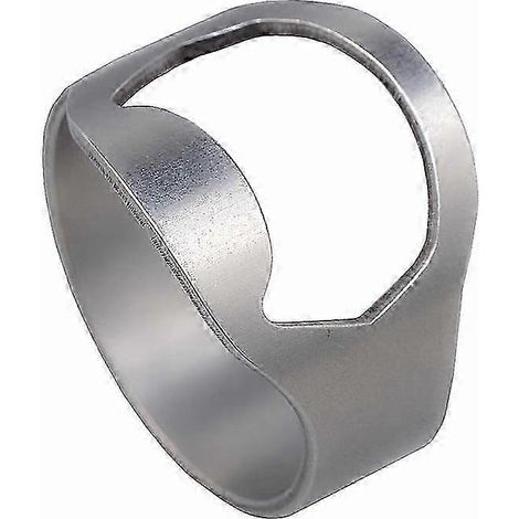 Bague décapsuleur/ouvre-bouteille/anneau de vélo polyvalente en acier inoxydable pour homme-Silver (1/5)