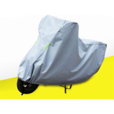 Housse de protection moto imperméable PEVA anti-pluie et anti-chocs, couleur unie taille L 130x230cm, bâche extérieure pour motocyclette (1/5)