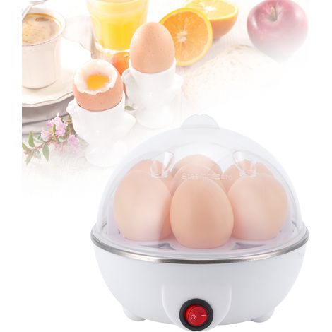 Cuiseur à œufs électrique multifonctionnel mini-cuiseur à œufs vapeur pocheur pour usage en cuisine - Prise UE 220 V (1/5)