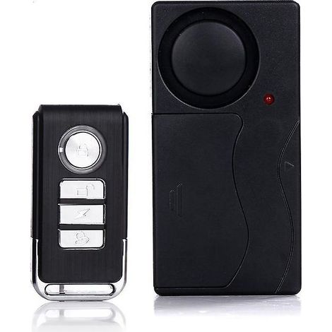 alarme De Vibration Sans Fil, Alarme Antivol Pour Vlo/moto/voiture/vhicules/porte/fentre, Son 110db (tlcommande Incluse) (1/5)