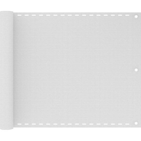 vidaXL Toldo para balcón HDPE 75x400 cm blanco (1/5)