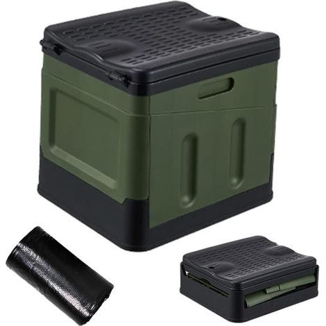 autres Toilette Pliante Portable Toilette de Camping de Voyage en Plein Air Tabouret Pliant/boîte de Rangement de Voiture Extérieure pour La Maison/camping/bateau/randonnée/longs Voyages/utilisation à (1/4)
