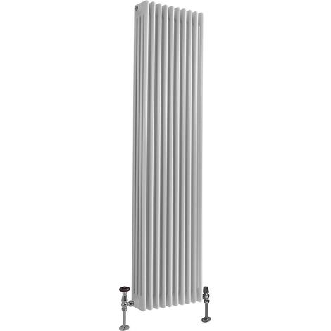 Milano Windsor White Cast Iron Style Four Column Vertical Radiator - 1800mm x 470mm (1/4)