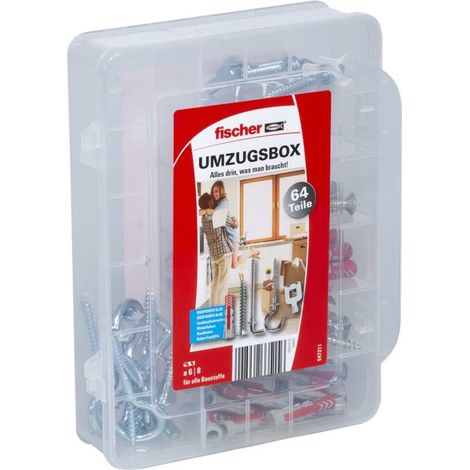 fischer Boîte de déménagement DuoPower 6 et 8 mm 64 pièces (1/5)