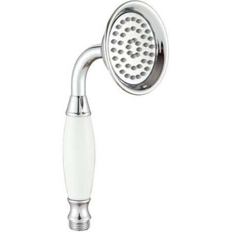 Pommeau de douche traditionnel en laiton chromé et céramique 8,3 cm pour robinets de salle de bain (1/4)