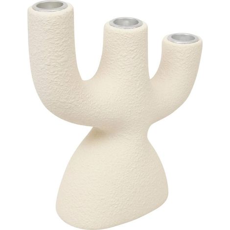 Chandelier Déco en Dolomite "Wonj" 20cm Blanc