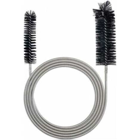 Brosse de nettoyage flexible - [Marque] - 200cm Noir - Acier inoxydable, double tête