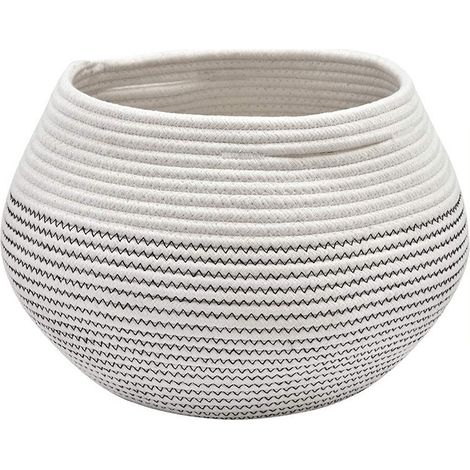 Large Boho Storage Basket – Decorative Basket for Clothing, Toys and Miscellany, Shelf Basket for Home Striped (1/5)