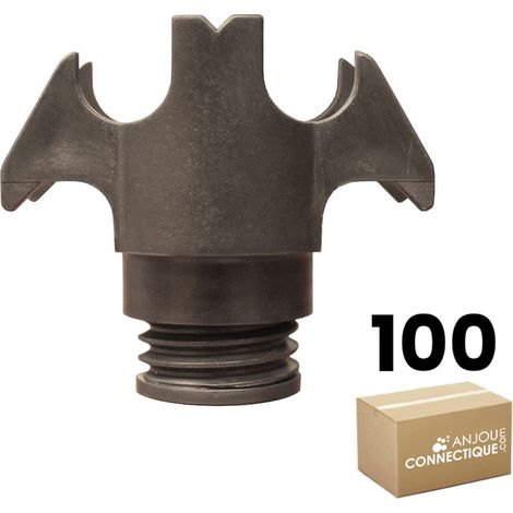 100 supports rail placo OBR F60 15/32 - Profondeur 32 à 49 mm - Sixbox (1/3)