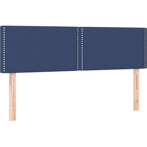 Maison Exclusive - Cabeceros tela azul 144x5x78/88 cm (1/5)