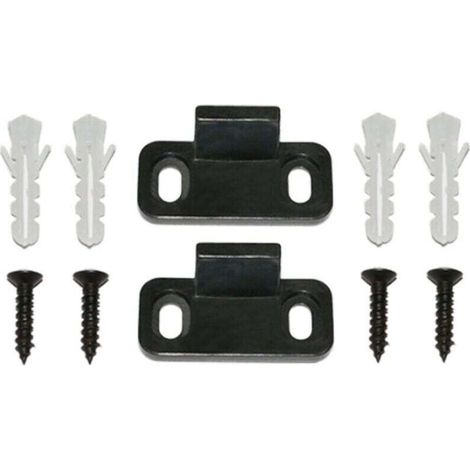 Garniture de porte coulissante, rails de plancher de porte de grange, pièces de quincaillerie de rail inférieur réglables sans fentes（452024mm） (1/4)