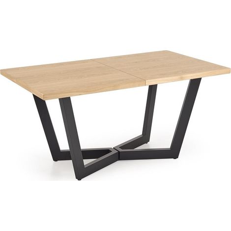 Mesa Houston 1966, No, 77x90x160cm, Alargamiento, Chapa de madera natural, Metal