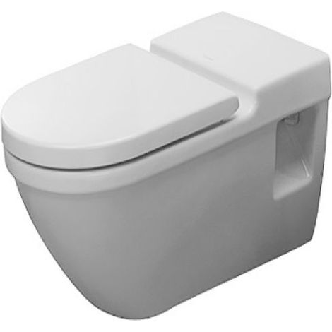 Duravit Starck 3 - Inodoro suspendido, sin barreras, blanco 2203090000 (1/3)