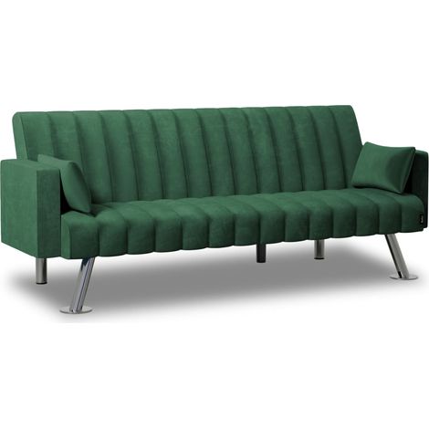 Nalui Sofá Cama Verde One Lines 3 Plazas Acolchado (1/5)