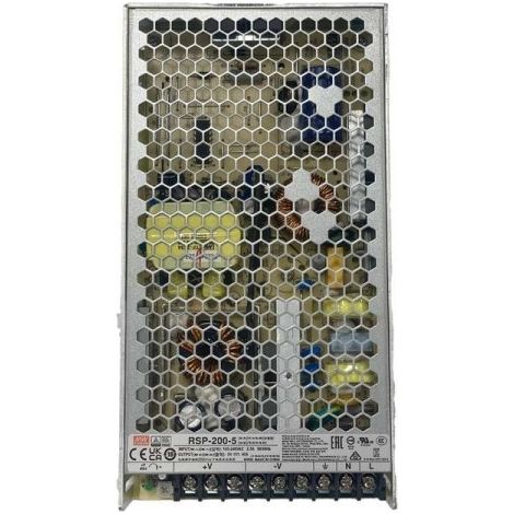 MW MEAN WELL RSP-200-5 Alimentatore Led 200W 5V 40A Senza Ventola Input 220V e 110V