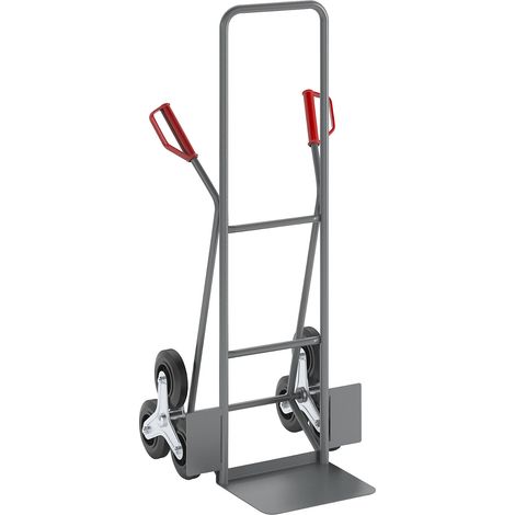 eurokraft basic, Diable pour escaliers en acier, l x p bavette