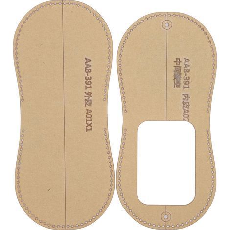 Acryl-Schablone (2 Stück) für selbstgemachte Geldbörsen, Nähvorlagen für Leder, handgefertigte Portemonnaie-Formen, Bastelwerkzeug (1/5)