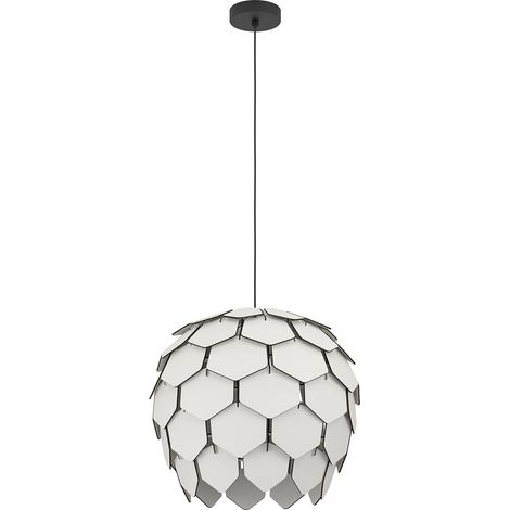 Lampadario A Sospensione Moderno Mattanza Acciaio Nero Legno 1 Luce E27 (1/4)