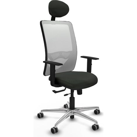 Sedia da ufficio piqueras y crespo Zulema bianco alluminio (1/2)