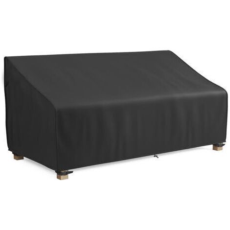 Housse de Banc de Jardin Extérieur, Housse de Protection pour Canapé 2 Places Imperméable, Coupe-Vent, Anti-UV, 210D Oxford Housse de Siège de Banc de Patio (134x66x89/63cm ) (1/5)
