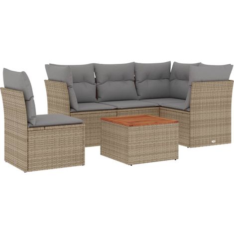 Maison Exclusive - Patio Sofa Set 5-Posti Mix Beige and Grey (1/5)