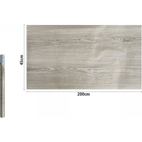 TrAdE Shop Traesio - Rotolo Pellicola Adesiva Per Parete Effetto Legno 45cmx2mt Mobili Cassetti 71239 -