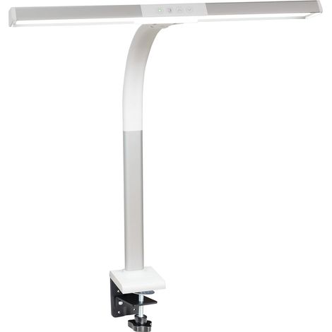 Lampe de Bureau Pince LED 50 cm Blanc-argent LTL00310E (1/5)