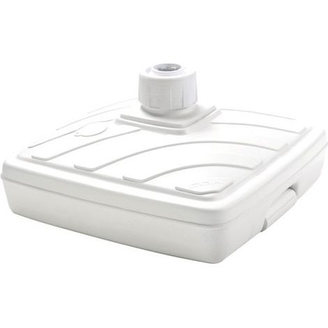 Plastik-Quadratfuß für Sonnenschirm 56,5 x 56,5 x 31,5 cm Weiß - Eda