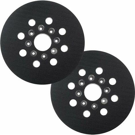 KZQ Schleifpad, 125 mm, kompatibel mit Bosch PEX 220 A, GEX 125-1 AE, PEX 220 AE, Skil 7402/7490, 2 Stück (1/3)