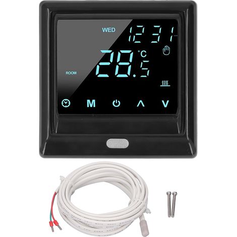 Intelligenter Temperaturregler mit LCD-Touchscreen, App und Bluetooth-Fernbedienung. Intelligenter Thermostat AC 85–250 V