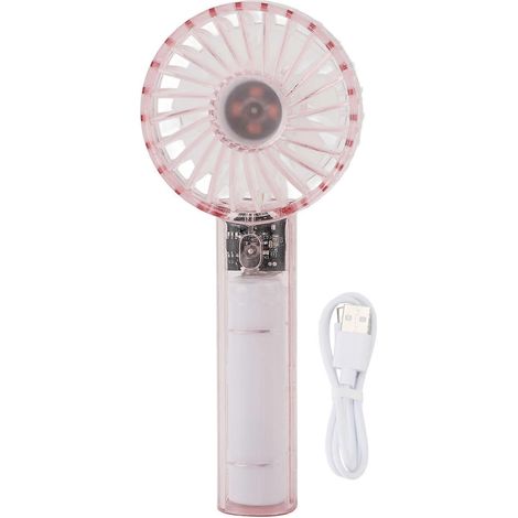 Mini-Handventilator, leise, 3 Geschwindigkeitsstufen, lange Akkulaufzeit, tragbar und leicht, ideal für Reisen, Strand und Outdoor-Aktivitäten. (1/5)