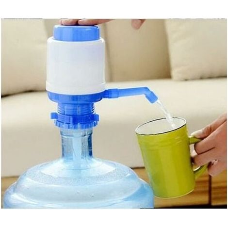 reno – Distributeur manuel pour bouteille d'eau 5L, 8L, 10L – Anti-goutte, adaptable – Pour camping, bureau, maison – Résistant aux chutes (1/4)