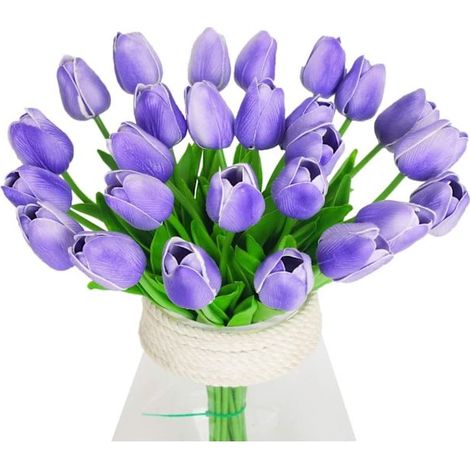 Tulipes artificielles violettes (10 unités) en latex-Online Store (1/5)