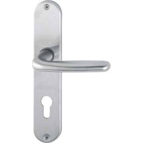 Jeu de plaques de porte Cardiff E1850Z/302 VA F69 PZ 72mm DIN G/D (1/4)