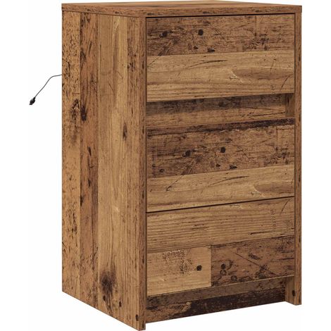 Maison Exclusive - Armadio da Notte con cassetto Legno vecchio 38 x 34 x 61 cm