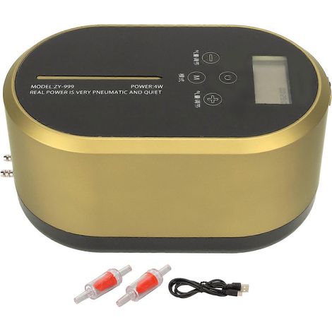 Hochleistungs-Teichbelüfter, automatische Aktivierung bei Stromausfall, leise und kompakt, für Aquarien und Fischbecken. (1/5)