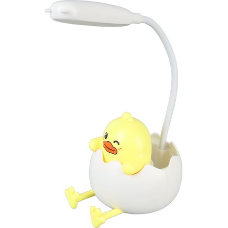 LED-Nachttischlampe mit Stifthalter, Augenschutz, USB-Ladefunktion, flexible Leselampe fürs Schlafzimmer (1/5)