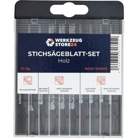 WS24 Stichsägeblatt-Box 10tlg. Holz - WS24-100009