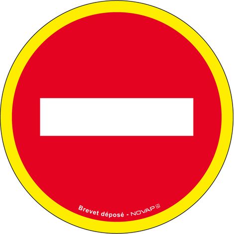 Panneau sens interdit - haute visibilité - Ø 180mm - 4090382