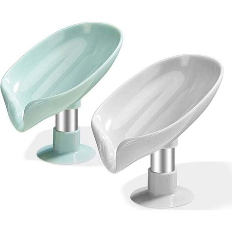 [NUNCA USADO] Jabonera con ventosa, juego de 2, jabonera para ducha, soporte para esponja para fregadero de cocina, jabonera con desagüe (1/4)