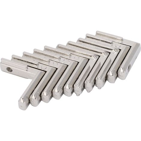 L Shape Aluminum Profile Interior Corner Connector Joint Carbon Steel Brackets (EU-2020)