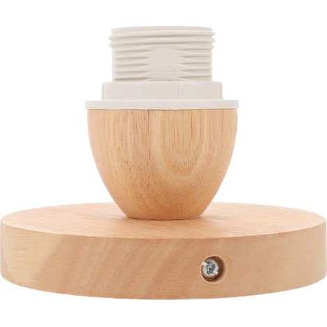 Douille De Plafonnier En Bois À Vis E27 - Support De Lampe Pour Couloir Et Cuisine - Remplacement Facile De Douille D'Éclairage E27 Et Stable (1/5)