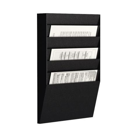 Paperflow Panel clasificador de pared H 6F A4H1X6.01 DIN A4 negro (1/3)