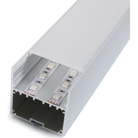 Perfil de Aluminio VictSing II 12V/24V/220V 2 Metros – Opcional colgante  Opal  | IluminaShop