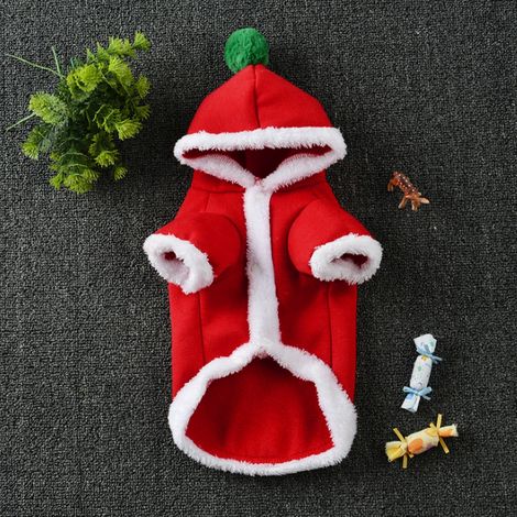 Vêtements mignons en coton pour animaux de compagnie, costume de Noël, sweat à capuche pour chien et chat, pour rester au chaud (1/5)