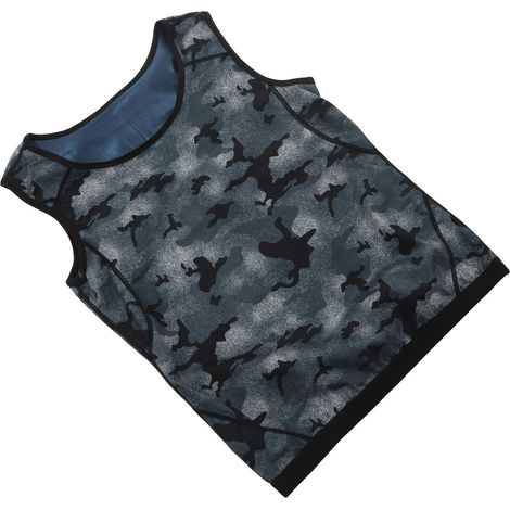 Gilet de sudation homme, sweat thermique sculptant ventre, body gainant camouflage, taille L XL, top amincissant chaleur. (1/5)
