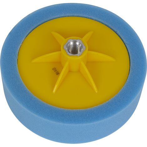 Sealey PTC/CH/M14-B 150 x 50mm Buffing & Polishing Foam Head M14 x 2mm - Blue/Medium