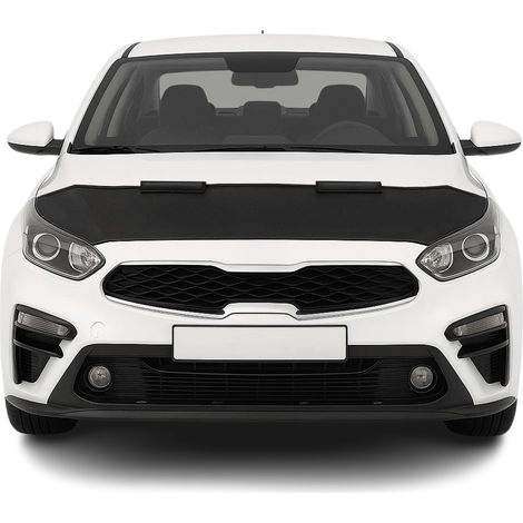 Protège Capot compatible avec Kia Forte 2018 à 2023, Bra de Capot Protection, Noir (1/5)